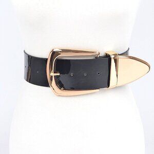 BNWT Plus Size Patent Finish Faux Leather Fashion Wide Belt